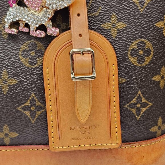 Authentic Louis Vuitton Luggage Tag with Unbranded Keycharm, Keychain 12-041525 - Picture 7 of 8